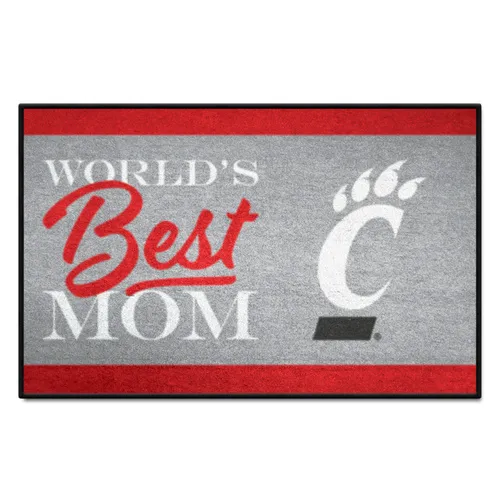 Fan Mats Cincinnati Bearcats World's Best Mom Starter Mat Accent Rug - 19In. X 30In.