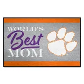 Fan Mats Clemson Tigers World's Best Mom Starter Mat Accent Rug - 19In. X 30In.