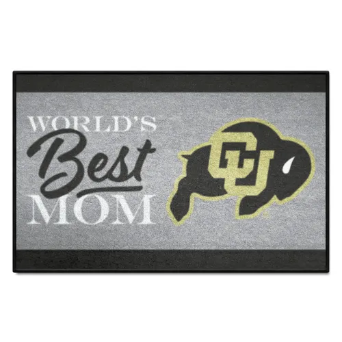 Fan Mats Colorado Buffaloes World's Best Mom Starter Mat Accent Rug - 19In. X 30In.