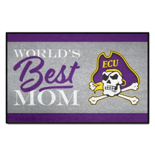 Fan Mats East Carolina Pirates World's Best Mom Starter Mat Accent Rug - 19In. X 30In.