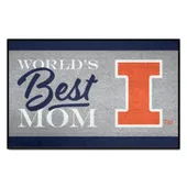 Fan Mats Illinois Illini World's Best Mom Starter Mat Accent Rug - 19In. X 30In.