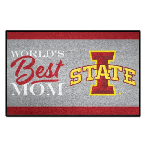 Fan Mats Iowa State Cyclones World's Best Mom Starter Mat Accent Rug - 19In. X 30In.