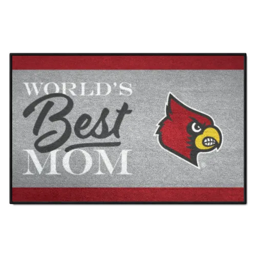 Fan Mats Louisville Cardinals World's Best Mom Starter Mat Accent Rug - 19In. X 30In.