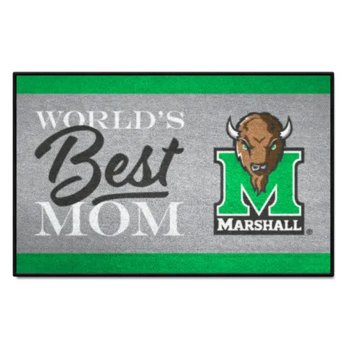 Fan Mats Marshall Thundering Herd World's Best Mom Starter Mat Accent Rug - 19In. X 30In.