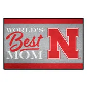 Fan Mats Nebraska Cornhuskers World's Best Mom Starter Mat Accent Rug - 19In. X 30In.