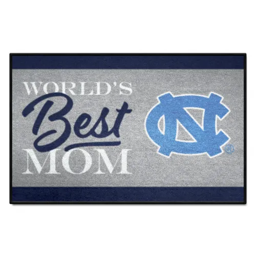 Fan Mats North Carolina Tar Heels World's Best Mom Starter Mat Accent Rug - 19In. X 30In.