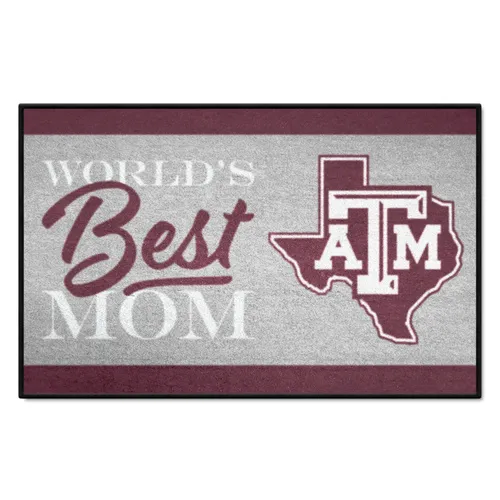 Fan Mats Texas A&M Aggies World's Best Mom Starter Mat Accent Rug - 19In. X 30In.
