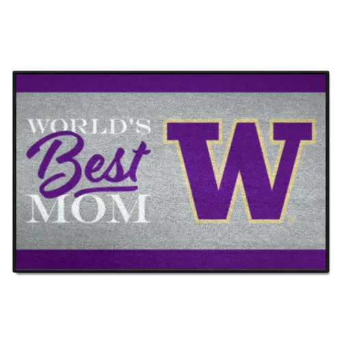 Fan Mats Washington Huskies World's Best Mom Starter Mat Accent Rug - 19In. X 30In.