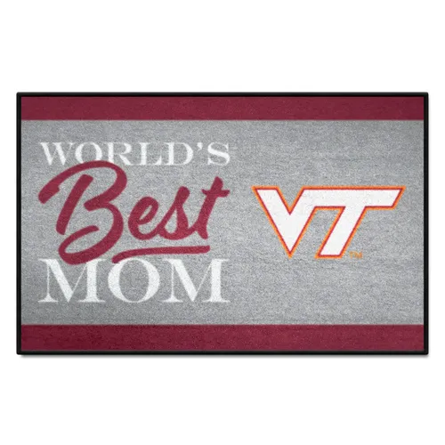 Fan Mats Virginia Tech Hokies World's Best Mom Starter Mat Accent Rug - 19In. X 30In.