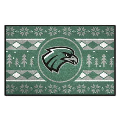 Fan Mats Northeastern State Riverhawks Holiday Sweater Starter Mat Accent Rug - 19In. X 30In.