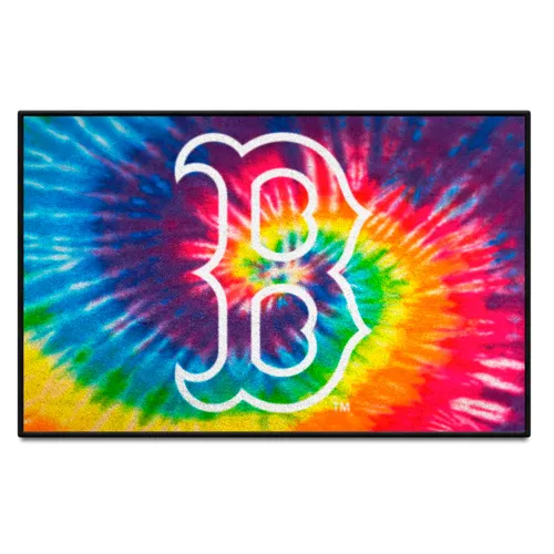 Fan Mats Boston Red Sox Tie Dye Starter Mat Accent Rug - 19In. X 30In.