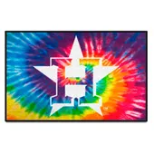 Fan Mats Houston Astros Tie Dye Starter Mat Accent Rug - 19In. X 30In.