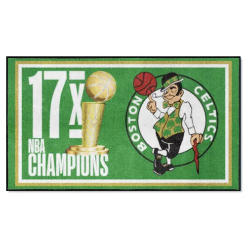 Fan Mats Boston Celtics Dynasty 3Ft. X 5Ft. Plush Area Rug