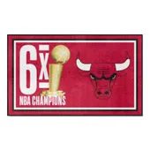 Fan Mats Chicago Bulls Dynasty 3Ft. X 5Ft. Plush Area Rug