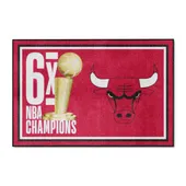 Fan Mats Chicago Bulls Dynasty 4Ft. X 6Ft. Plush Area Rug