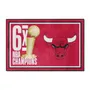 Fan Mats Chicago Bulls Dynasty 4Ft. X 6Ft. Plush Area Rug