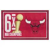 Fan Mats Chicago Bulls Dynasty 5Ft. X 8Ft. Plush Area Rug