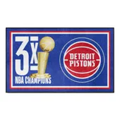 Fan Mats Detroit Pistons Dynasty 3Ft. X 5Ft. Plush Area Rug