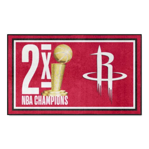 Fan Mats Houston Rockets Dynasty 3Ft. X 5Ft. Plush Area Rug