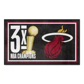 Fan Mats Miami Heat Dynasty 3Ft. X 5Ft. Plush Area Rug