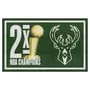 Fan Mats Milwaukee Bucks Dynasty 5Ft. X 8Ft. Plush Area Rug