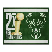 Fan Mats Milwaukee Bucks Dynasty 8Ft. X 10Ft. Plush Area Rug