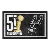 Fan Mats San Antonio Spurs Dynasty 3Ft. X 5Ft. Plush Area Rug