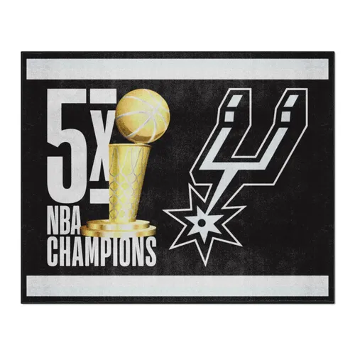 Fan Mats San Antonio Spurs Dynasty 8Ft. X 10Ft. Plush Area Rug