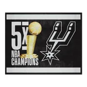 Fan Mats San Antonio Spurs Dynasty 8Ft. X 10Ft. Plush Area Rug