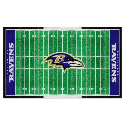 Fan Mats Baltimore Ravens 6 Ft. X 10 Ft. Plush Area Rug