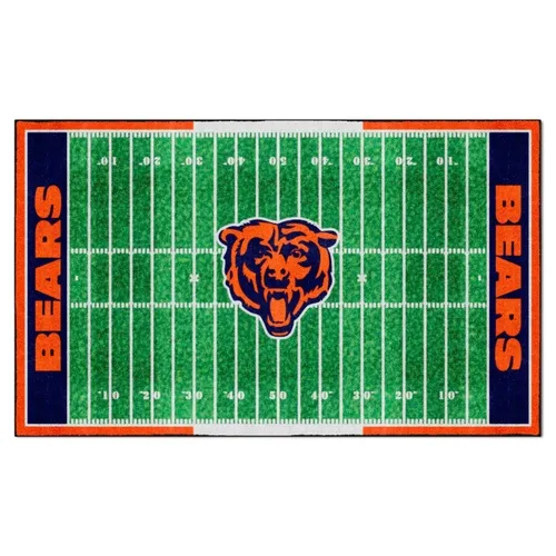 Fan Mats Chicago Bears 6 Ft. X 10 Ft. Plush Area Rug