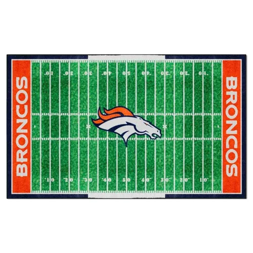 Fan Mats Denver Broncos 6 Ft. X 10 Ft. Plush Area Rug