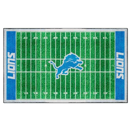 Fan Mats Detroit Lions 6 Ft. X 10 Ft. Plush Area Rug