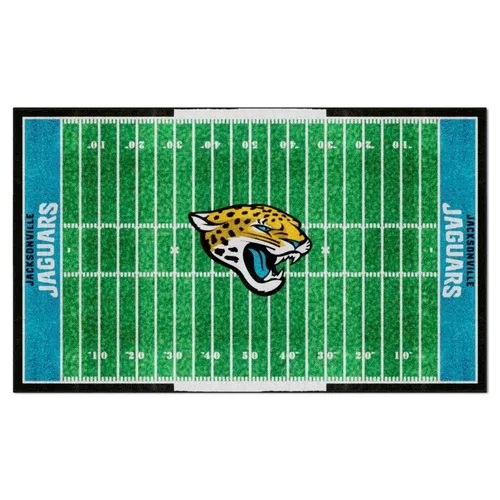 Fan Mats Jacksonville Jaguars 6 Ft. X 10 Ft. Plush Area Rug