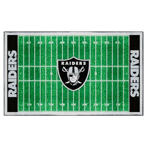 Fan Mats Las Vegas Raiders 6 Ft. X 10 Ft. Plush Area Rug