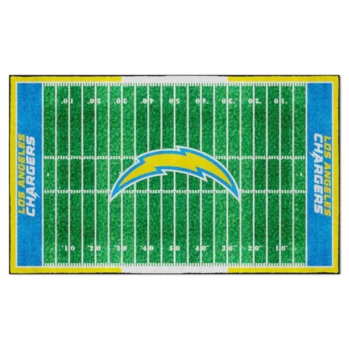 Fan Mats Los Angeles Chargers 6 Ft. X 10 Ft. Plush Area Rug