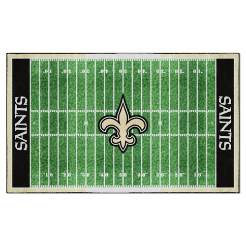 Fan Mats New Orleans Saints 6 Ft. X 10 Ft. Plush Area Rug