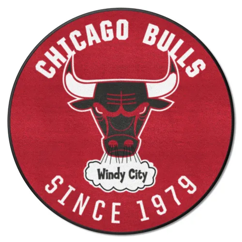 Fan Mats Nba Retro Chicago Bulls Roundel Rug - 27In. Diameter