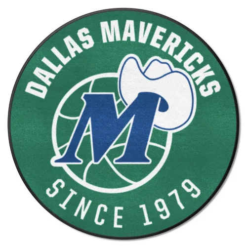 Fan Mats Nba Retro Dallas Mavericks Roundel Rug - 27In. Diameter