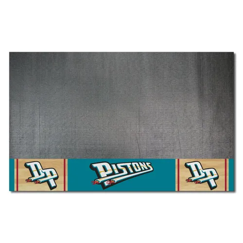 Fan Mats Nba Retro Detroit Pistons Vinyl Grill Mat - 26In. X 42In.