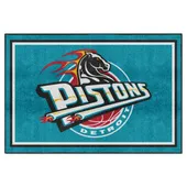 Fan Mats Nba Retro Detroit Pistons 5Ft. X 8 Ft. Plush Area Rug