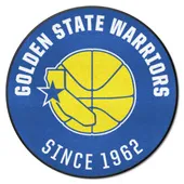 Fan Mats Nba Retro Golden State Warriors Roundel Rug - 27In. Diameter