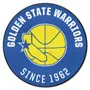 Fan Mats Nba Retro Golden State Warriors Roundel Rug - 27In. Diameter