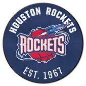 Fan Mats Nba Retro Houston Rockets Roundel Rug - 27In. Diameter