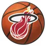 Fan Mats Nba Retro Miami Heat Basketball Rug - 27In. Diameter