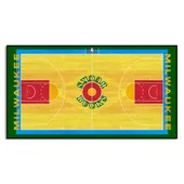 Fan Mats Nba Retro Milwaukee Bucks Court Runner Rug - 24In. X 44In.