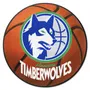 Fan Mats Nba Retro Minnesota Timberwolves Basketball Rug - 27In. Diameter