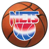 Fan Mats Nba Retro New Jersey Nets Basketball Rug - 27In. Diameter