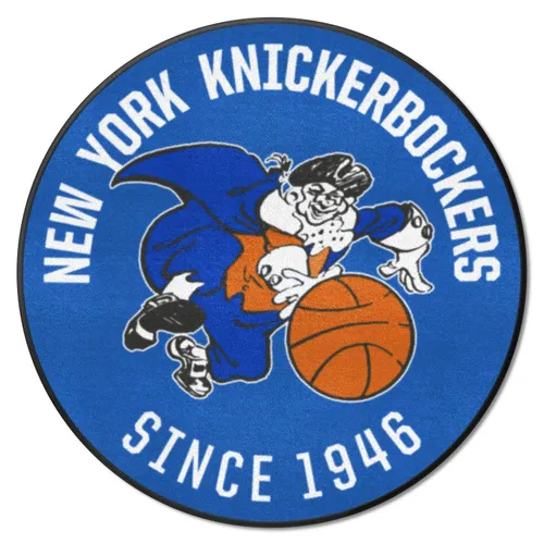 Fan Mats Nba Retro New York Knickerbockers Roundel Rug - 27In. Diameter