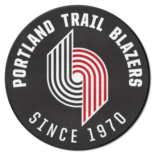 Fan Mats Nba Retro Portland Trail Blazers Roundel Rug - 27In. Diameter